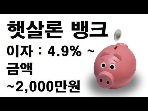 서민금융 ㅣ 햇살론 뱅크 출시 ㅣ 이자 4.9%~8%
