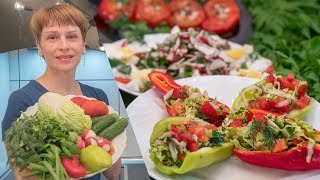 Рецепты вкусных салатов на скорую руку из доступных продуктов.