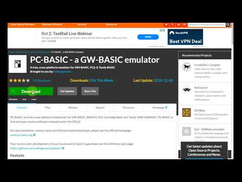 HOW TO DOWNLOAD GW-BASIC OR PC-BASIC IN YOUR PC OR LAPTOP