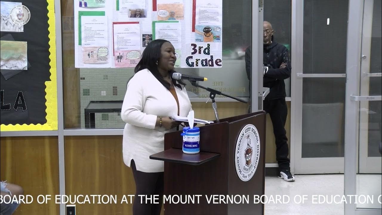 Mount Vernon Board of Education Meeting December 20 2022 YouTube