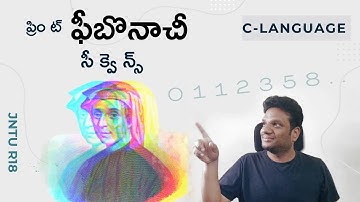 C Programming in Telugu   Generate first n terms of the Fibonacci Sequence   JNTU R18