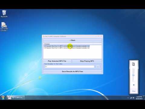 How To Use Text To MP3 Converter Software