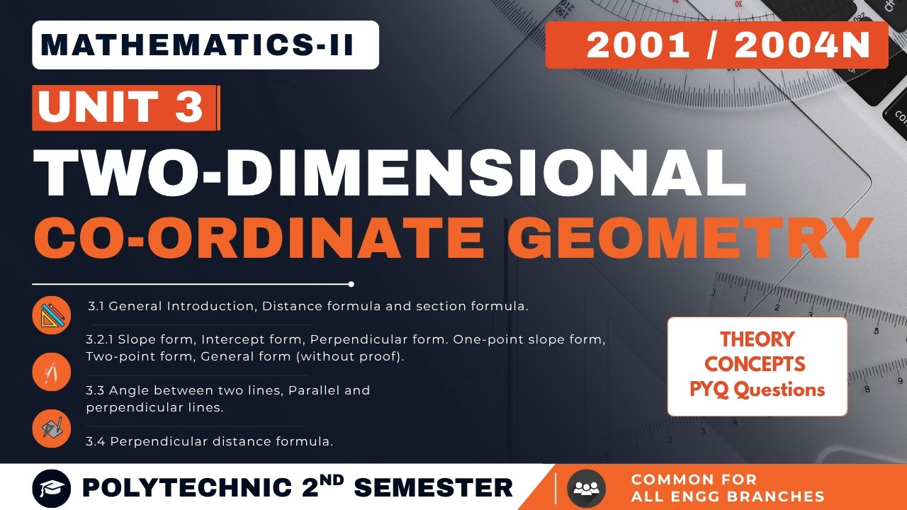 Two Dimensional Coordinate Geometry Oneshot | Polytechnic 2nd Semester ...
