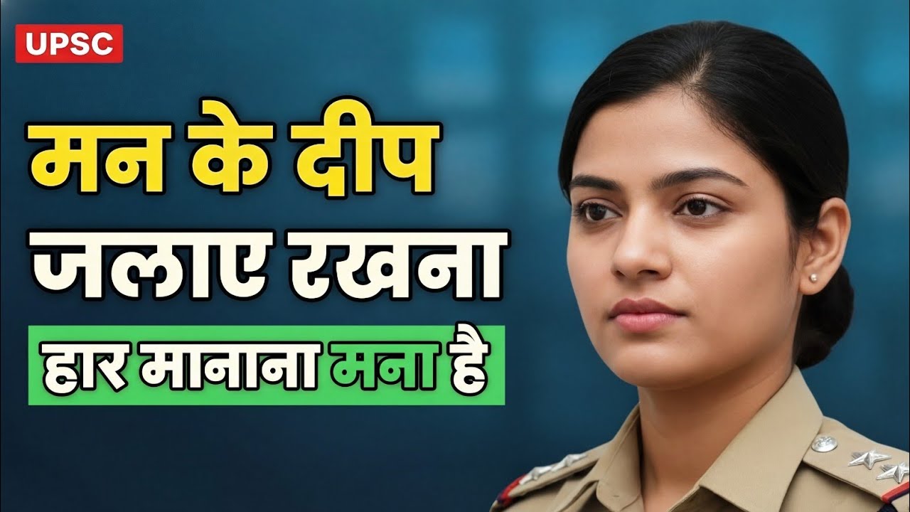 UPSC Motivation Song Hindi | मन के दीप जलाए रखना | IAS IPS Aspirant Motivation