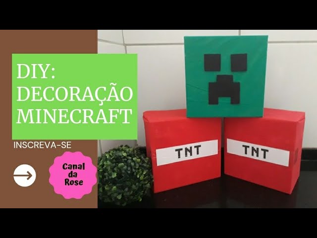 Decoração Minecraft: 31 ideias para sua festa de aniversário