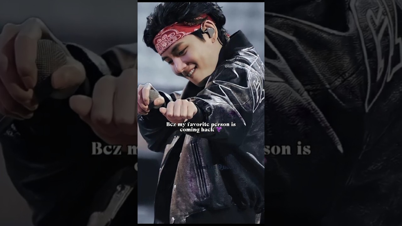 Bcz my favorite person is coming back 💞 Bts V hindi song status 