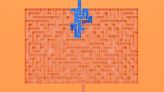 Can 320,000 Blue Beans Solve this Maze? 4K