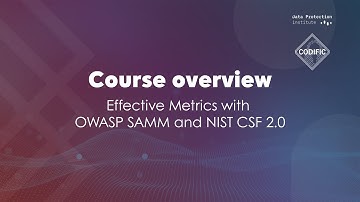 Course Overview: Building Effective Security Metrics - OWASP SAMM