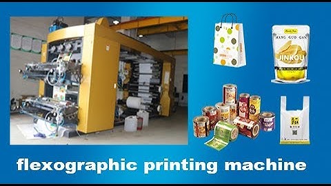 4 color High speed LDPE film flexo printing machine