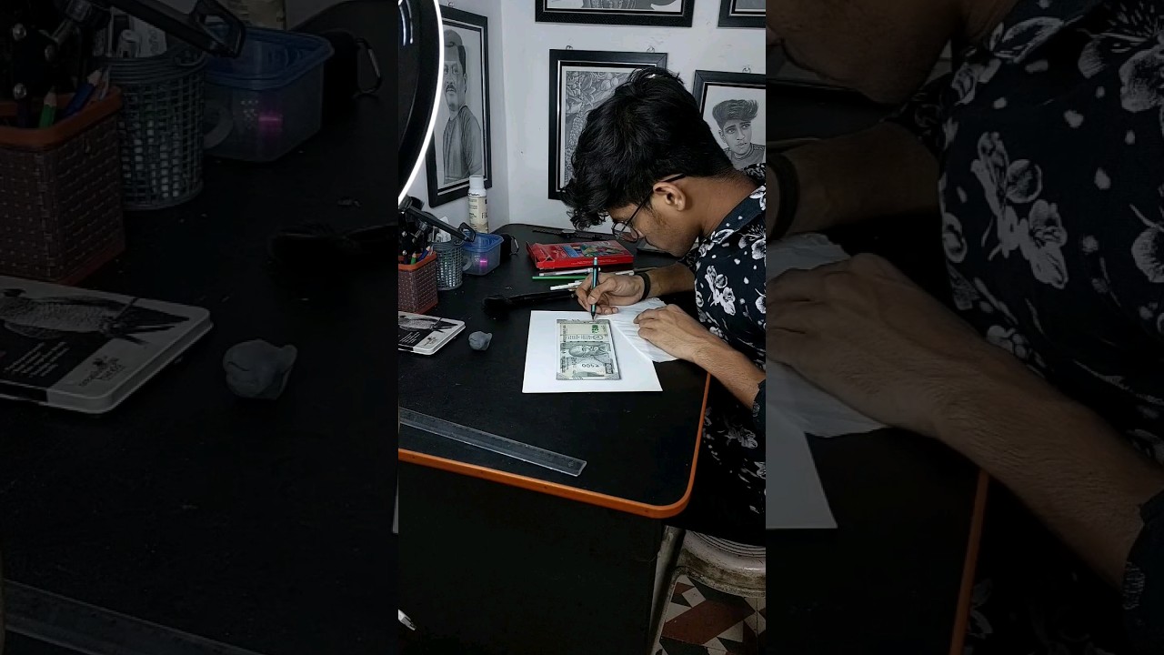 Part- 2 | Only 3D Drawing | Complete farzi 500 note 😄 | 