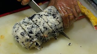 Download Mp3 대왕 누드 김밥 Cheese Egg Rice Roll - Giant Gimbap / Korean Street Food Gudang lagu