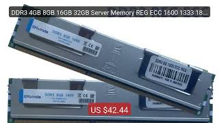 DDR3 4GB 8GB 16GB 32GB Server Memory REG ECC 1600 1333 1866 2... — Amazing Value 2026 | Must Have!
