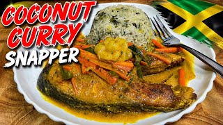 Jamaican Coconut Curry Snapper | Authentic Caribbean Fish 🐟 🇯🇲