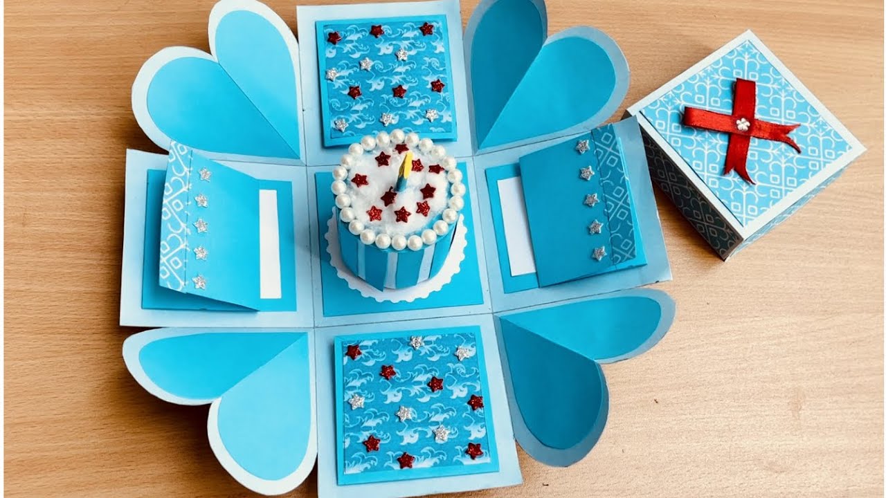 DIY - Explosion Box Tutorial | Birthday Box | How to Make Explosion Box ...