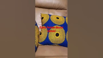 Sew easy to make home decor ideas. #ankara #throwpillows #uwakstar #handmade