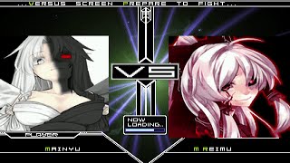 Winmugen Mainyu Vs M-Reimu, Wicked Laws Witch, Evil Tenshi, Frosty Girl, Another Reisen