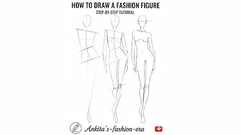 How to draw fashion figure step by step // Fleshing of basic block figure 