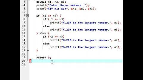 C program to find the largest number among three number #shorts #shortsvideo