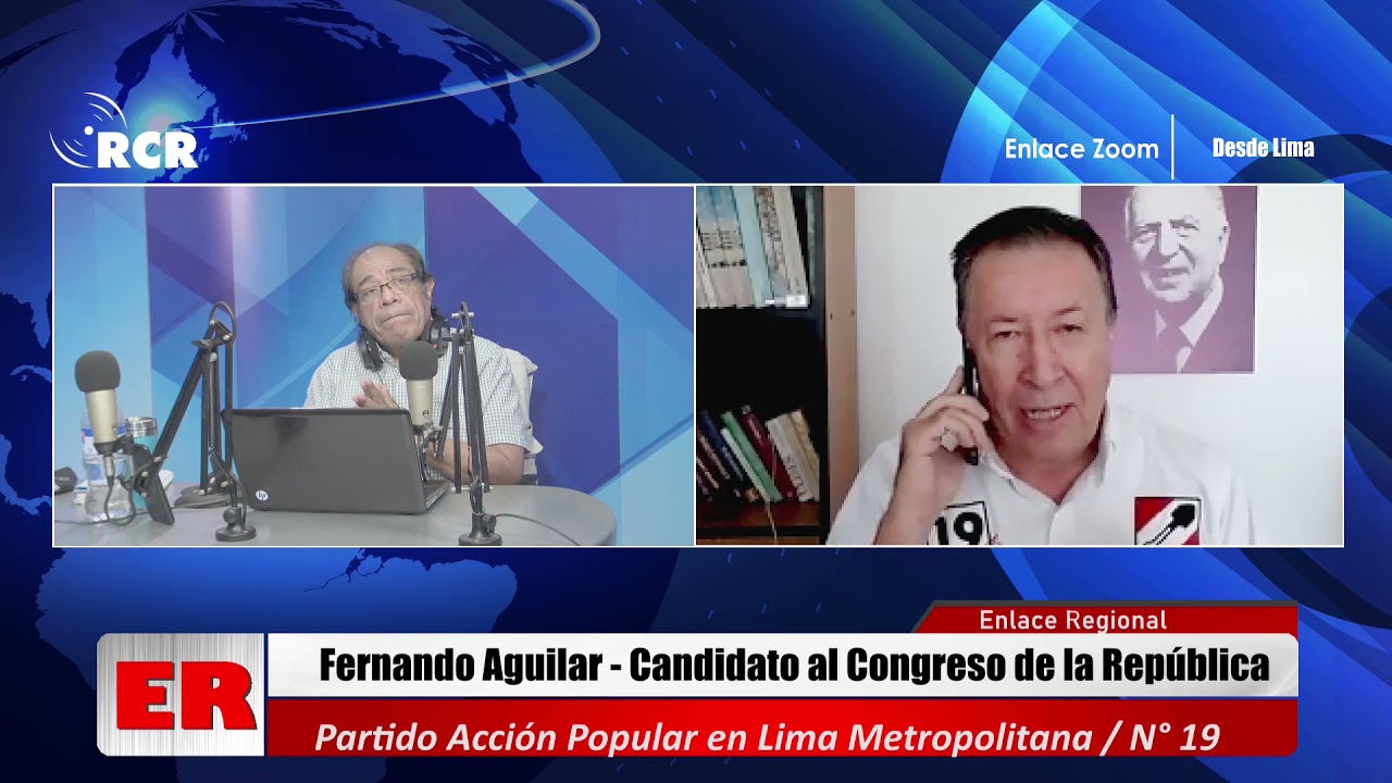 ENTREVISTA AL DR. FERNANDO AGUILAR, CANDIDATO AL CONGRESO CON EL N° 19 (AP) POR LIMA METROPOLITANA