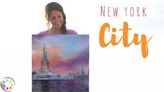 Acrylic Painting Tutorial | How to Paint a City - New York City