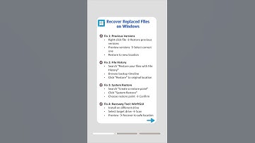 Recover Replaced/Overwritten Files in Windows (Easy Data Recovery Guide) #datarecovery #windowstips