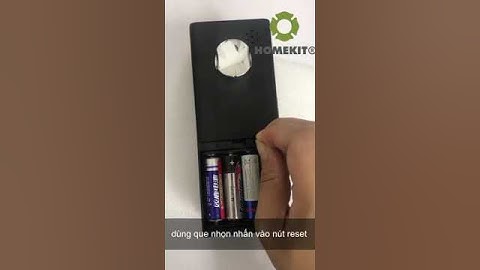 HomeKit   Cách reset khôi phục cài đặt Khóa vân tay cho cửa kính cường lực 2 cánh AB-11G