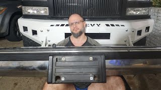 Custom MOVE USA Made Front Bumper install on a 97 Chevy K1500