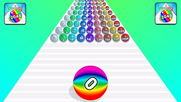 🧶 Ball run 2048 infinity vs Draw to smash logic puzzle 🧩 - 2048 gameplay New update level part 01