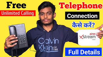 Airtel Xstream Fiber Landline Connection | how to connect Landline phone to airtel wifi | Installed