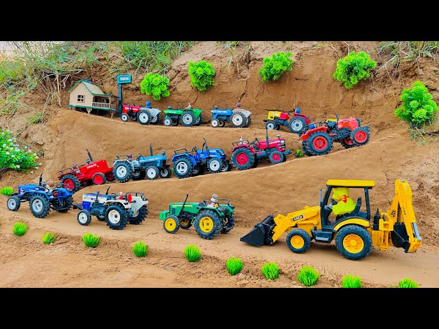 Mini tractor trolley videos | tractor jcb video | jcb video | jcb 3dx|gadi|@MrDevCreators class=