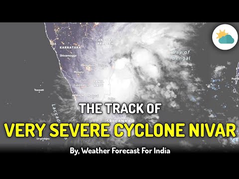 The Track Of Very Severe Cyclone Nivar.