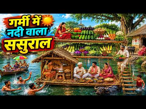 पानी पर तैरता घर और सब्जियों की खेती | गरीब बहू का अनोखा ससुराल | saas bahu story