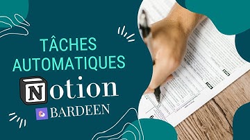 Notion : Créer des tâches en automatique avec Bardeen