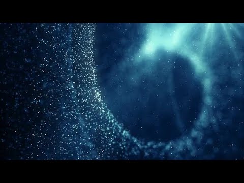 Blue Particles Background Stock Motion Graphics