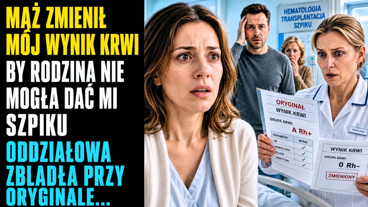 „Pani Karolino, tutaj wpisano inną grupę krwi, a tego dokumentu nie ma w pani oficjalnej dokumentacji.” Te słowa pielęgniarki oddziałowej przecięły salę tak ostro, że Tobiasz zamarł z ręką nad...