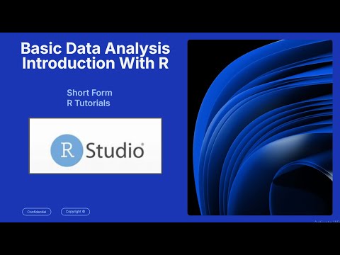 Basic Data Analysis with R: Introduction to Statistics & Visualization