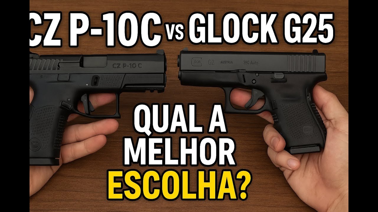 CZ P-10C vs Glock G25: Qual a Melhor Escolha?