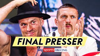 Full final Tyson Fury vs Oleksandr Usyk press conference!