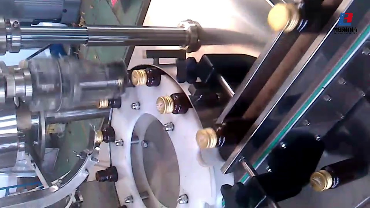 automatic bottle washing filling capping machine - YouTube