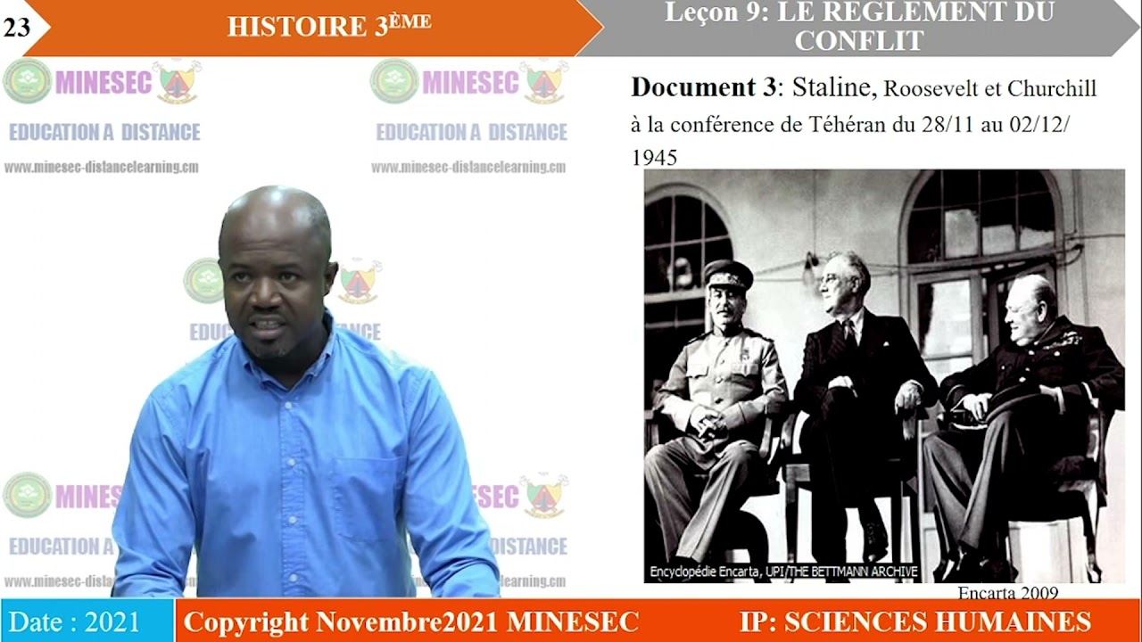 IP-SH Histoire 3ème Leçon 9 le règlement du conflit