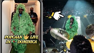 #Popcaan live at the wcmf Dominica 🇩🇲// unrulyboss in action 🤟