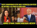 FUERTE ENCONTRONAZO ENTRE AMLO Y REPORTERA CHAYOTERA, QUE DEFIENDE A LOS PANISTAS REBOLTOSOS.