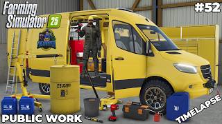 TURNING MERCEDES SPRINTER INTO THE ULTIMATE WORK VAN! 🚐 | PUBLIC WORK | Farming Simulator 25 | EP 52
