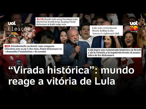 Lula reeleito sobre Flávio Bolsonaro repercute mundo afora: "Virada histórica" e "jornada caótica"