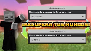 Recover your saved worlds in the MINECRAFT BEDROCK APP😱 screenshot 4