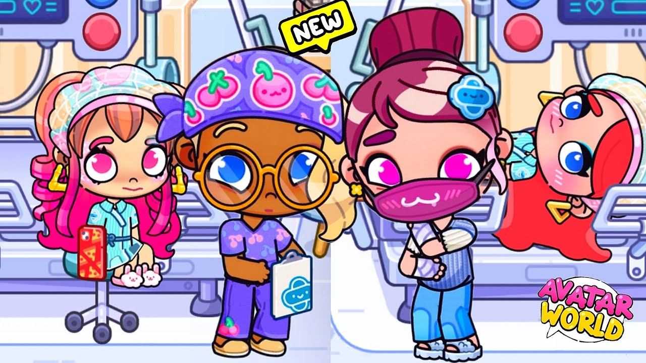 В новогодние 🎄 каникулы Кира и Аня попали в БОЛЬНИЦУ 😱/♥️AVATAR WORLD СЕМЕЙНЫЕ ИСТОРИИ♥️