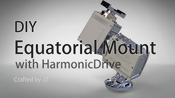 I built an Equatorial Mount for astronomy, with two HarmonicDrive gearboxes