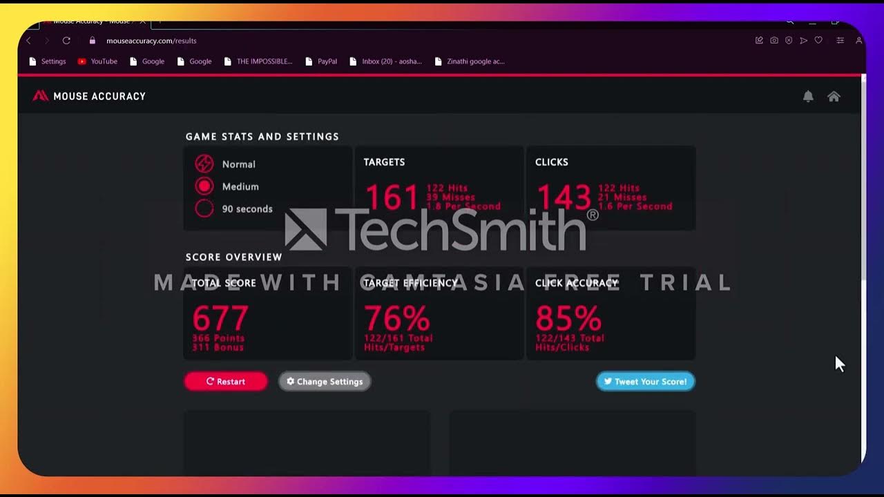 First video]esting my mouse accuracy in this website. 