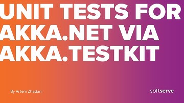 Unit tests for Akka.NET via Akka.TestKit by Artem Zhadan