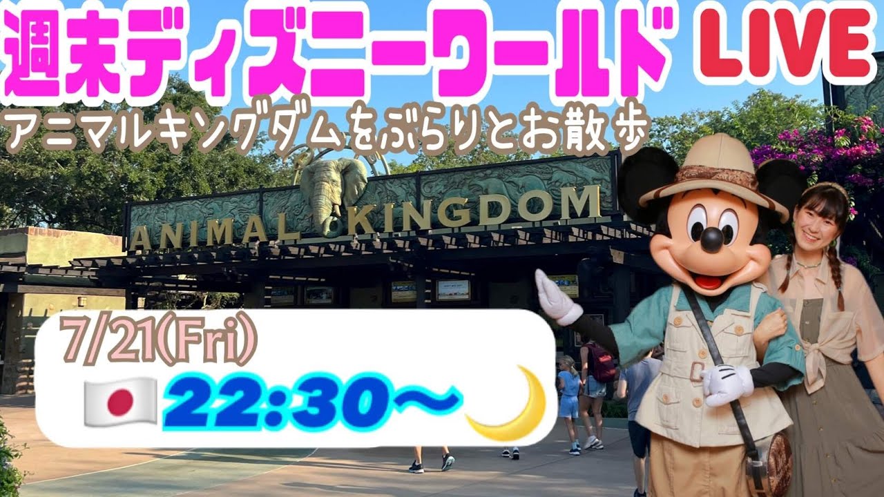 LIVE】22:30より！アニマルキングダムでアニマル探しっ‼️週末